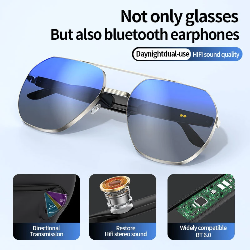 Xiaomi Nuovi occhiali Bluetooth Smart Ai popolari transfrontalieri per chiamate aziendali Auricolari Bluetooth Tws e occhiali intelligenti