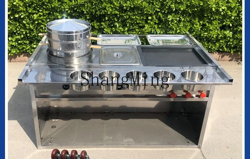 

CL snack cart, fried porridge, steamer, iron plate, stall car, breakfast, night market mobile special food truck