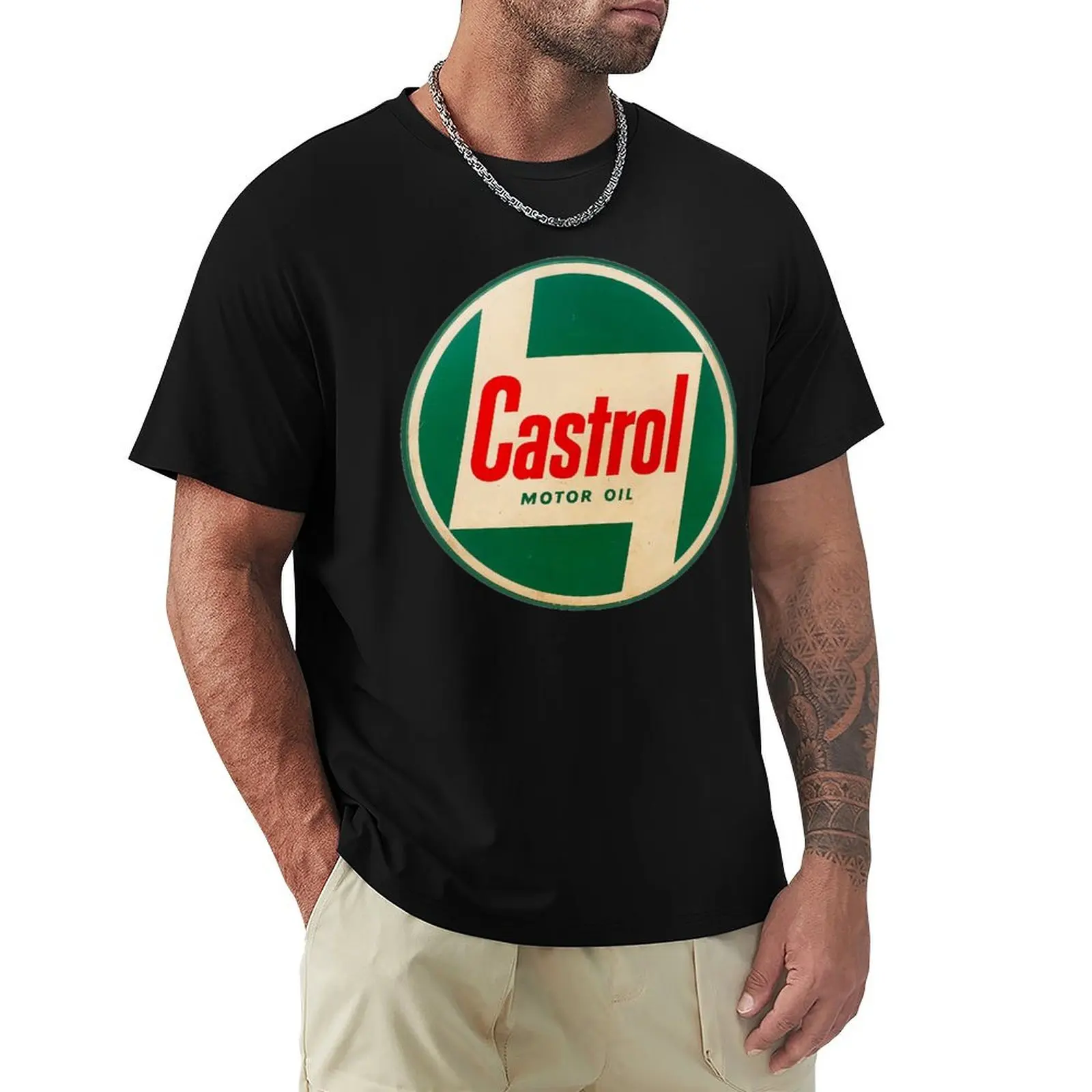 Rev Up Your Style with 'Castrol' - Where Passion Meets Performance! T-Shirt Work Wear Breathable Tee