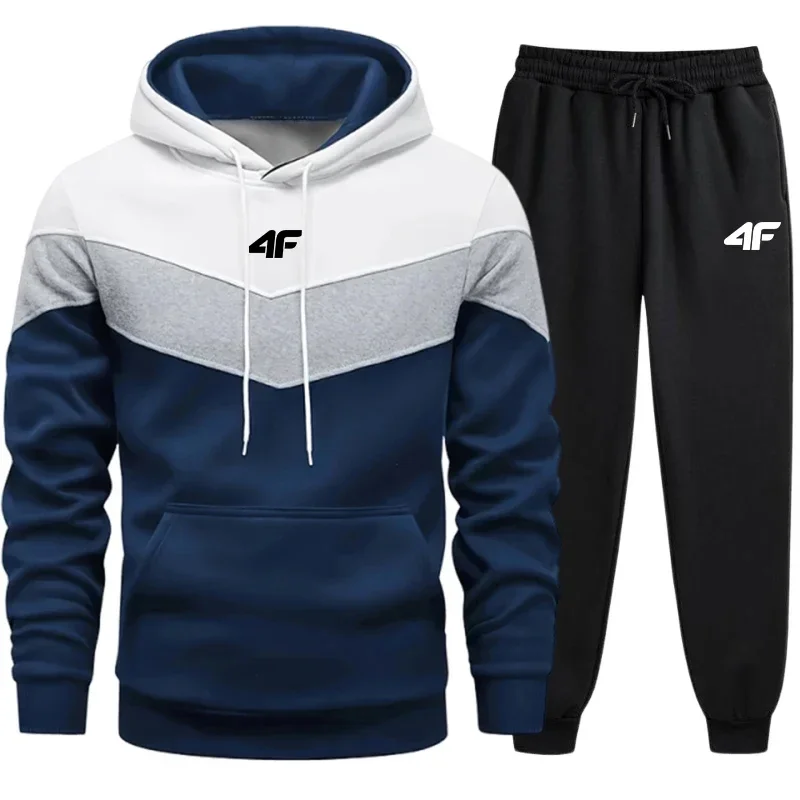 

New Autumn Men's Zippered Sweatshirts and Sweatpants, Men's Outdoor Jogging Sportswear, Fashionable and Casual Sportswear