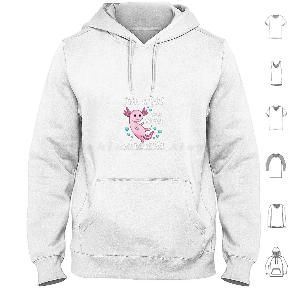 Womens Just A Girl Who Loves Axolotls Axolotl Gift Tank Top Hoodie cotton Long Sleeve Womens Just A Girl Who Loves Axolotls