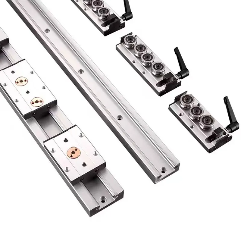 1pc Silver Built-in dual-axis linear guide 38mm SGR15N Roller slide 1 set: 1 SGB15N block and 1 SGR15N guide cnc Woodworking