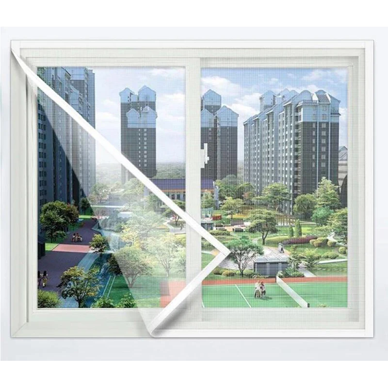 Mosquito Nets for Window,anti-mosquito window screens,Mesh Anti Insect Air Tulle Invisible white Fiberglass Mosquitoes and Flies