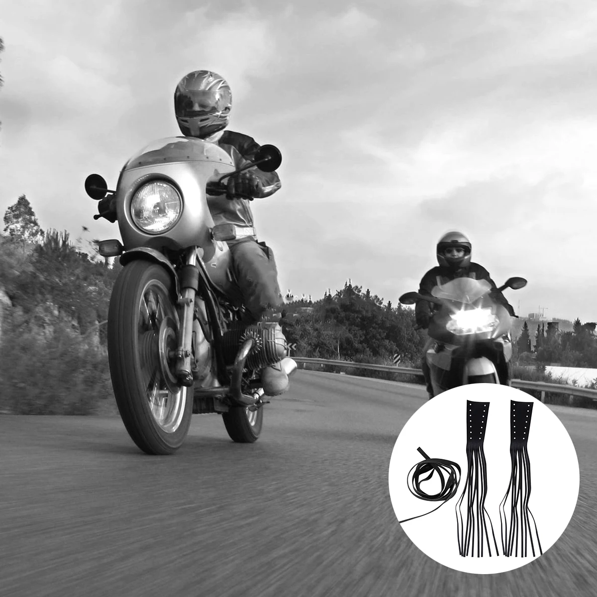 

Handlebar Covers Fringe Motorcycle Grips Durable Anti Slip Soft ergonomic Design Easy Install Bike Accessories