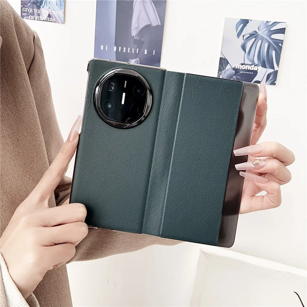 Minimalist Vogue Flip Leather Case For Huawei Mate X6 Case Mate X6 Cover man case for women case