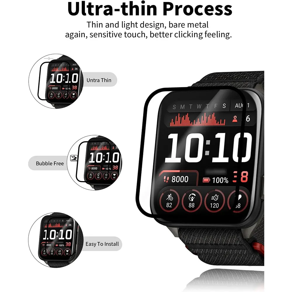 3D Anti-scratch Film For Garmin Venu X1 Curved Edge Screen Protector Full Coverage Clear Soft Protective Films for Garmin VenuX1
