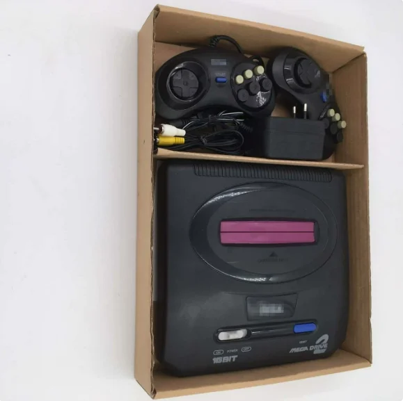 Console de jogos retrô de 16 bits para Sega Mega Drive 2, console de jogos MD antigo (inclui 5 jogos diferentes)
