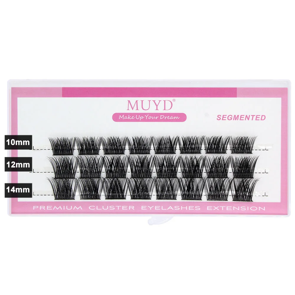 Natural soft fluffy false eyelashes DIY personal eyelash extensions natural segmented eyelashes mink hair