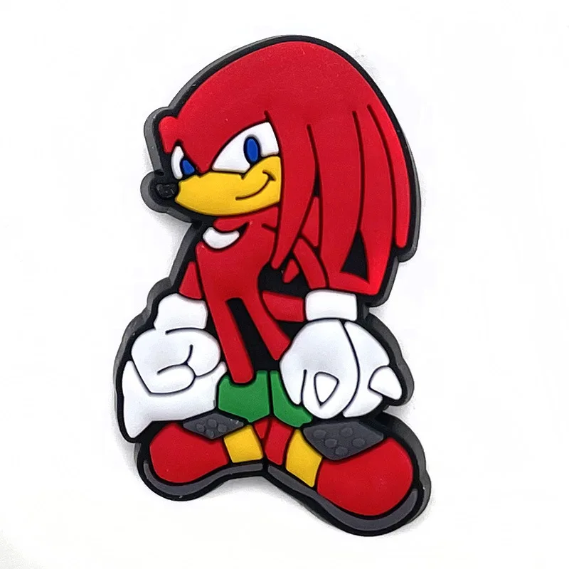 귀여운 만화 게임 20 세트 소닉 고슴도치 구멍 신발 꽃 장식 버클 분리형 맞춤형 학생 선물