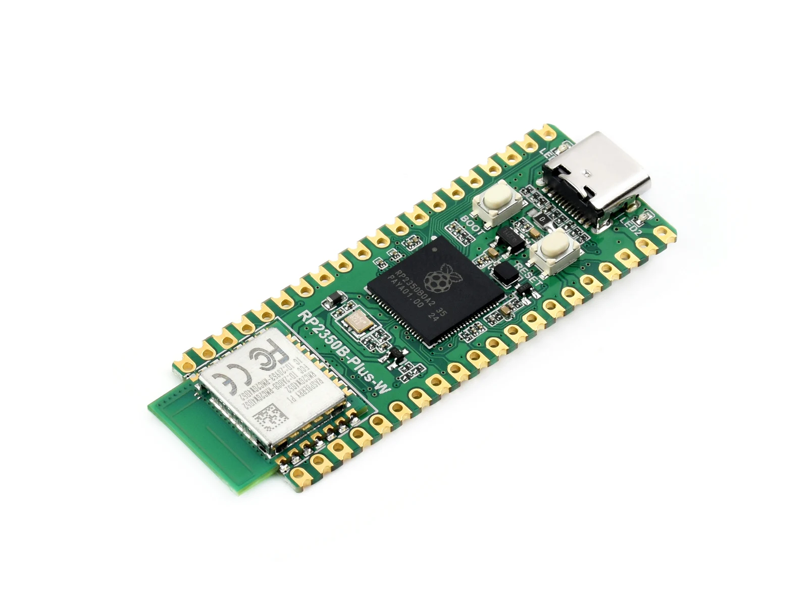Picture 4: Waveshare RP2350B-Plus-W Development Board, Raspberry Pi RP2350B Dual-core & Dual-architecture Microcontroller, Supports Wi-Fi