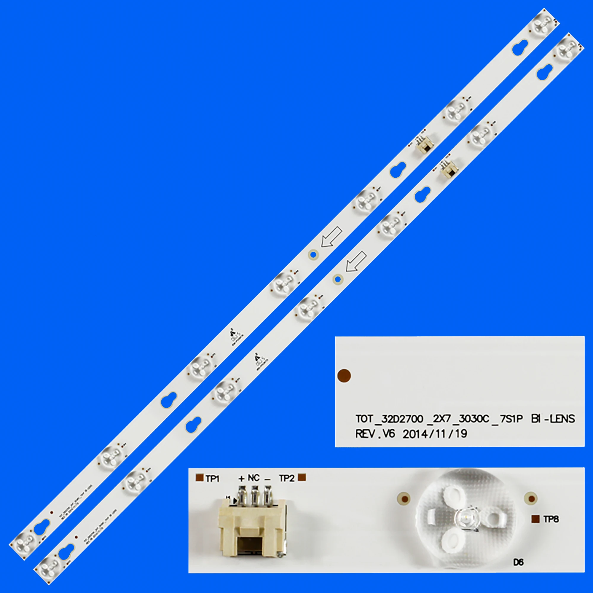 

LED Backlight Strip For FLTV-32C11 FLTV-32T21 L32E181 L32F3303B LED32D2700 32HR330M07A2 V2 32D2700 4C-LB3207-HQ1