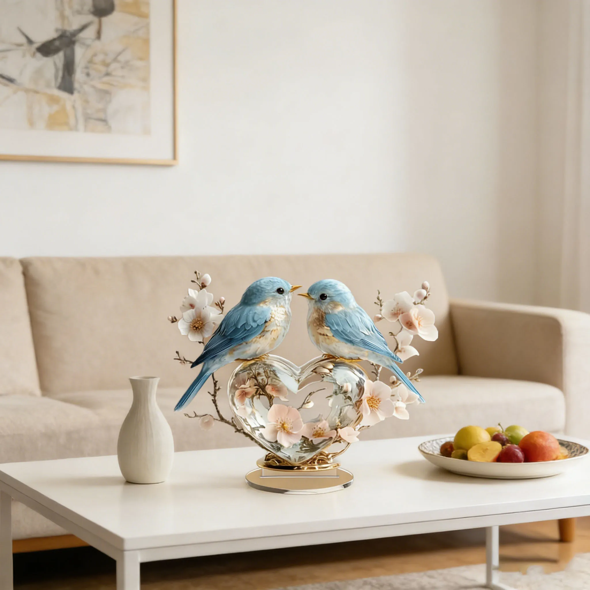 1 Stück niedliche Vogel-Desktop-Dekoration – Mehrzweck-Tischdekoration für Büro, Schlafzimmer, Wohnzimmer – ideale Wahl als Geschenk, 2D-Flach – Detail 2