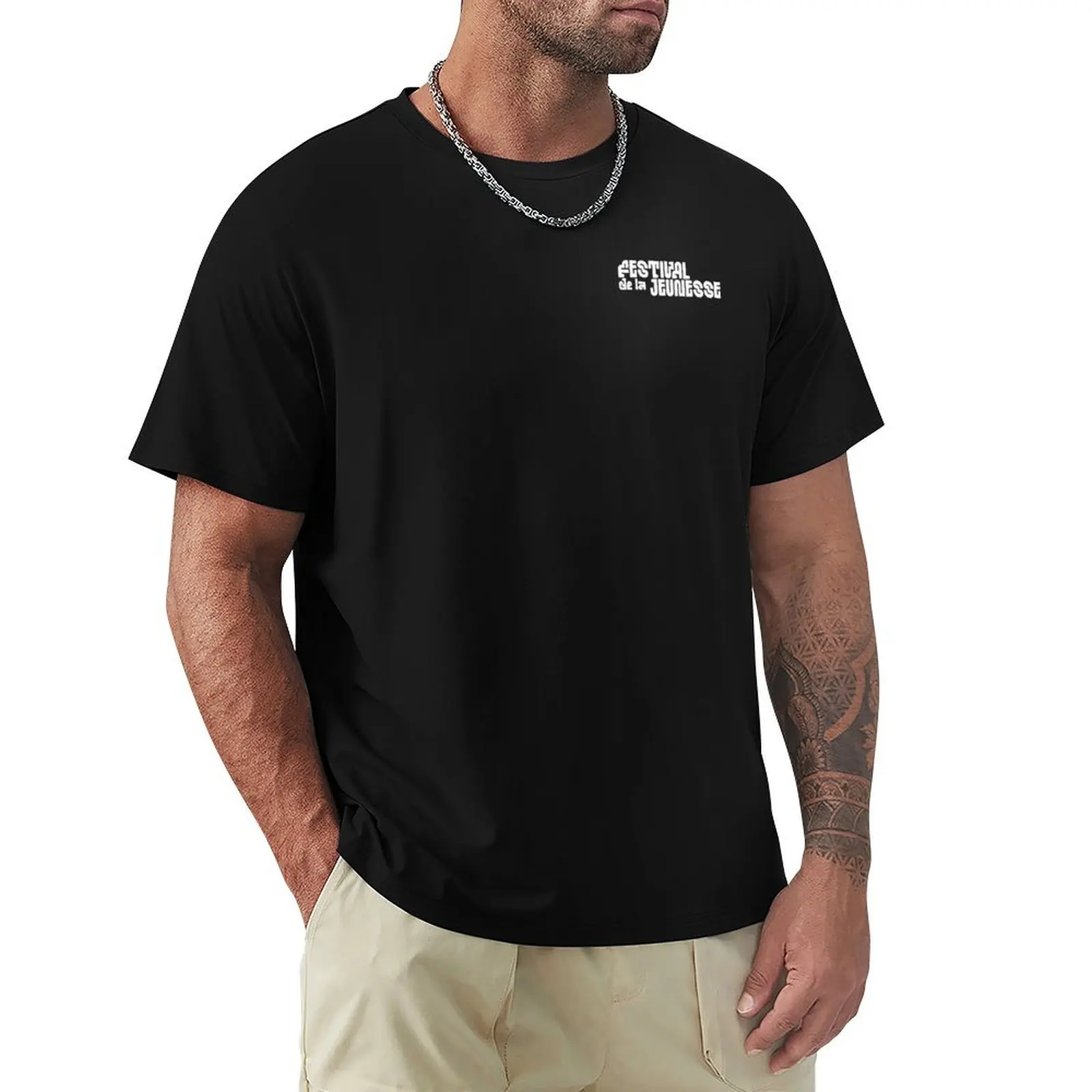 

Youth Festival - White Logo T-Shirt Funny t-shirts blue lock T-shirts man topping mens clothing