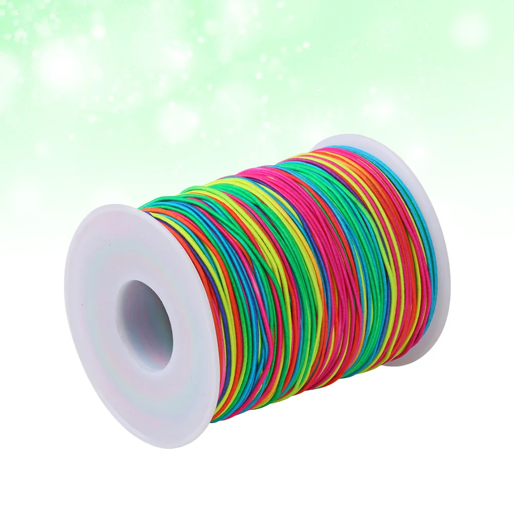 

08mm Colorful Elastic Cord DIY Bead Stretch Thread String Rope Jewelry Making Material (100m/Roll) diy thread