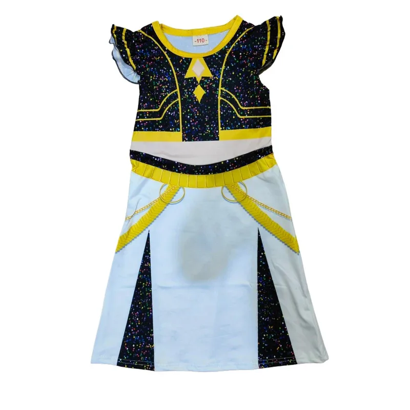 CyAnime KPOP Demon Hunters Cosplay Costume Kids Puff Sleeve Golden Rumi Zoey Mira Dress Birthday Party Halloween Outfit Girls