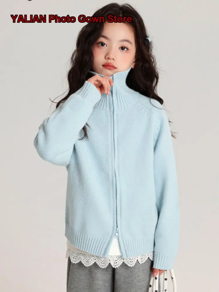 Pudding Haru Girls Coat Spring 2026 Stylish Outerwear for Older Kids