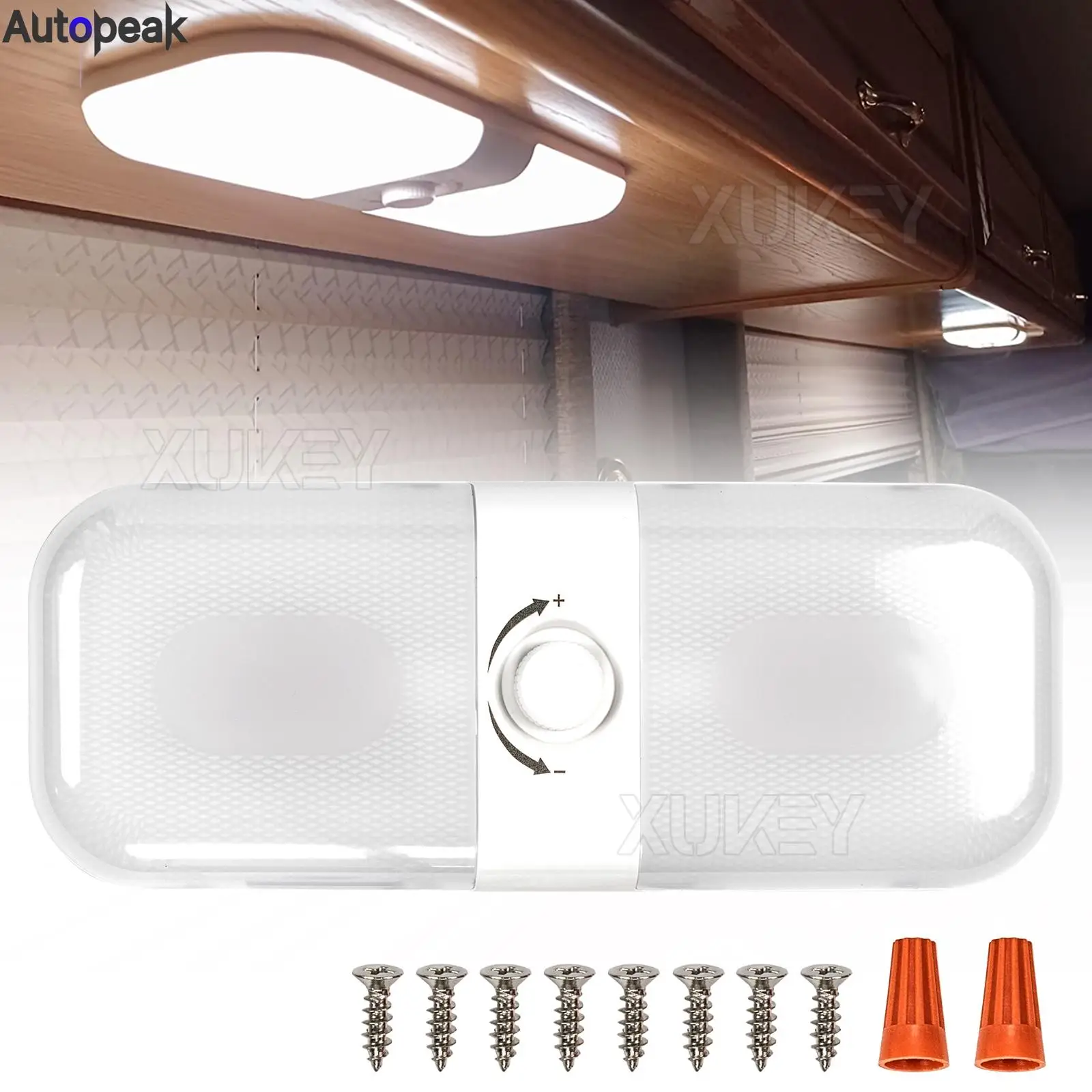 

Roof Highlight Rv Reading Light 120Led 12-24v Switch Cab Ceiling Dome Light 3 Color Tem Dimmable Cabin Interior Lamp Camper Boat