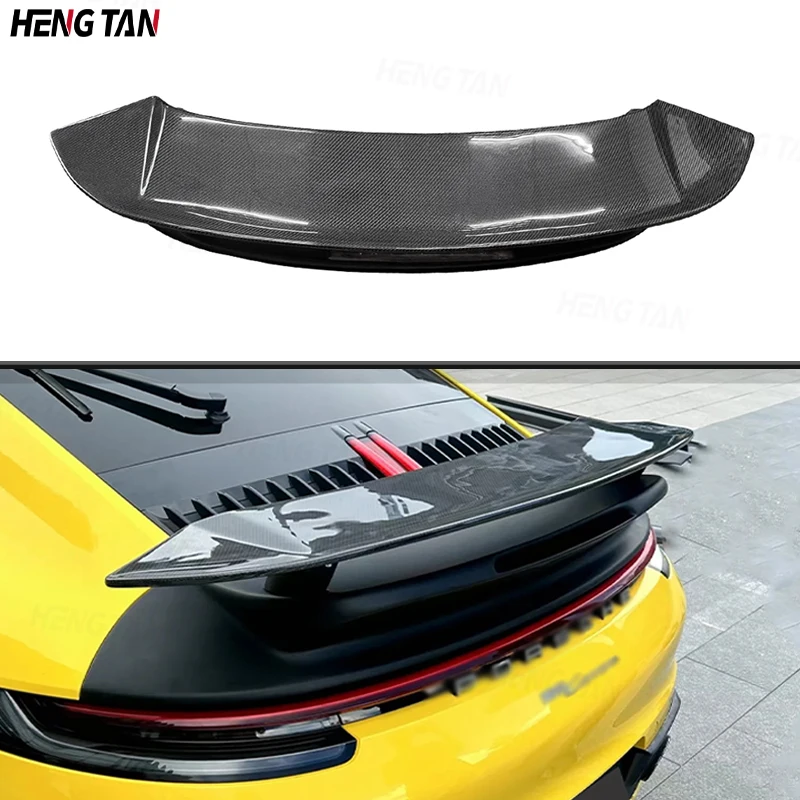 For Porsche 992 Turbos Style Car Rear Trunk Spoiler Rear Wing Tail Wing Parts Carbon Fiber Upgrade Body kit Car Accessories