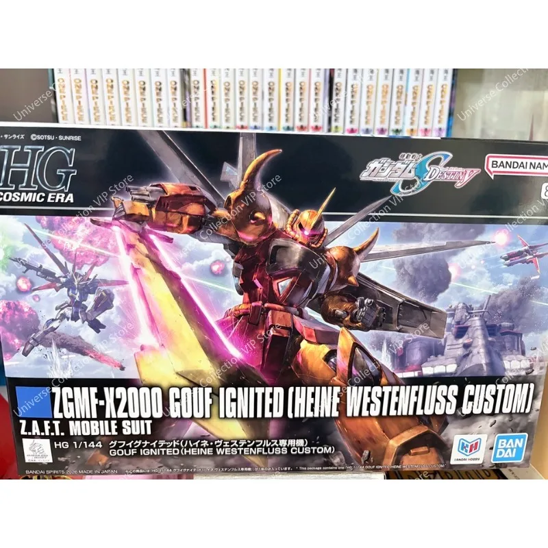 Kit de Modélisme Gunpla Personnalisé Bandai HG 1/144 GOUF Ignited Heine Westenfluss Gundam SEED Destiny, Modèle de Collection pour Affichage