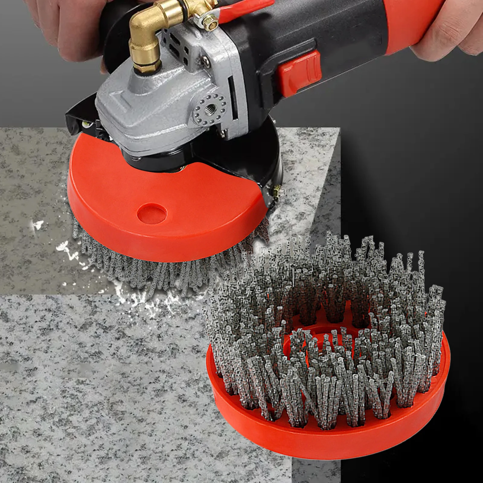 4 inch 110mm Round Abrasive Polishing Brush for Grinding Quartz Marble And Granite Stone Surface Polishing Tool