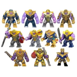 Marvel mini building blocks, superhero Thanos anime character models, movable dolls, children's puzzle puzzle puzzle block toy g