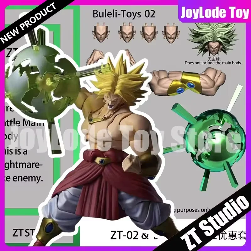 

ZT STUDIO 1/12 ZT02 Dragon Ball Broly Anime Action Figures Ancient Warrior Green Broly Figure Collection Model Toys Gifts