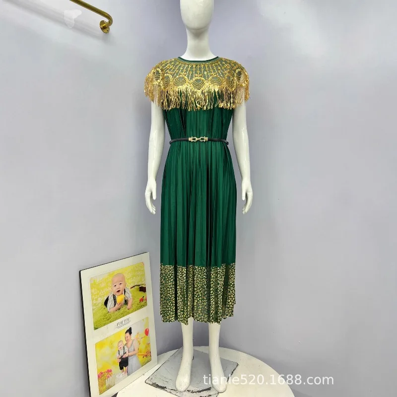 الأوروبي 2025 مياكي جديد وصول المرأة تنورة مستقيمة أنيقة هامش التعادل الخصر حجم كبير المرأة تمتد الفاخرة فساتين لحضور الحفلات الموسيقية #4