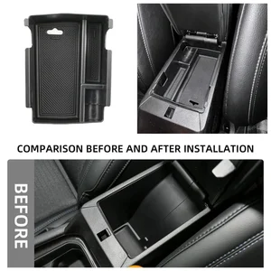 Car Central Console Armrest Storage Box Organizer Tray for Jeep Compass 2022 2023 2024 Stowing Tidying Interior Accessories ABS