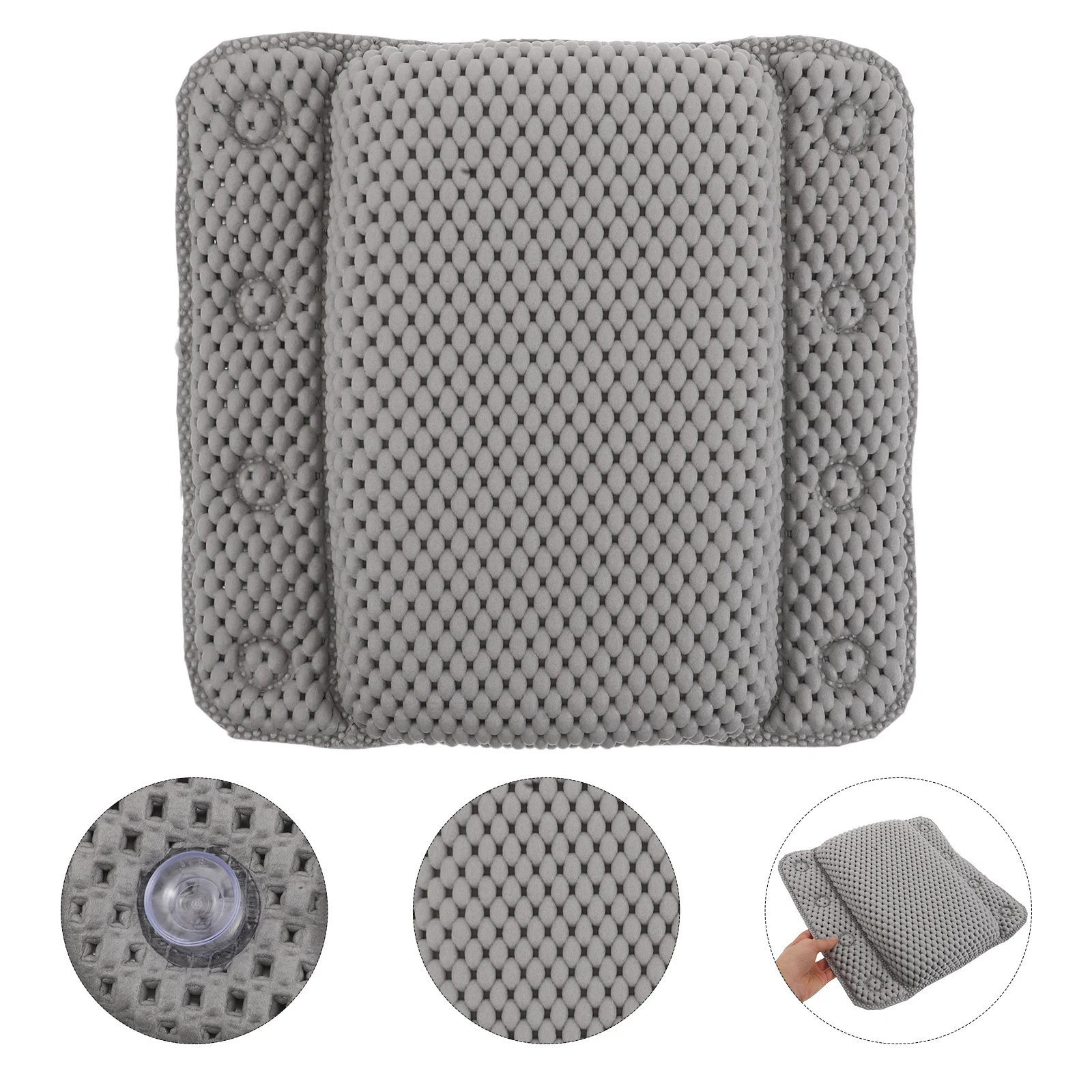 

Ergonomic Bath Sponge Pillow Soft PVC Neck Shoulder Support Non-Slip Suction Cups Relaxing Bathtub Spa Cushion Bath Accessories