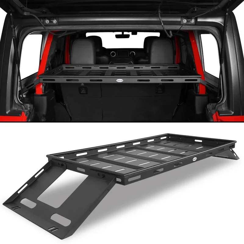 Universal 4 Door Hardtop Rear Trunk Cargo Rack Basket Storage Pallet for SUV Off Road Vehicle Roof Top Carrier Organizer