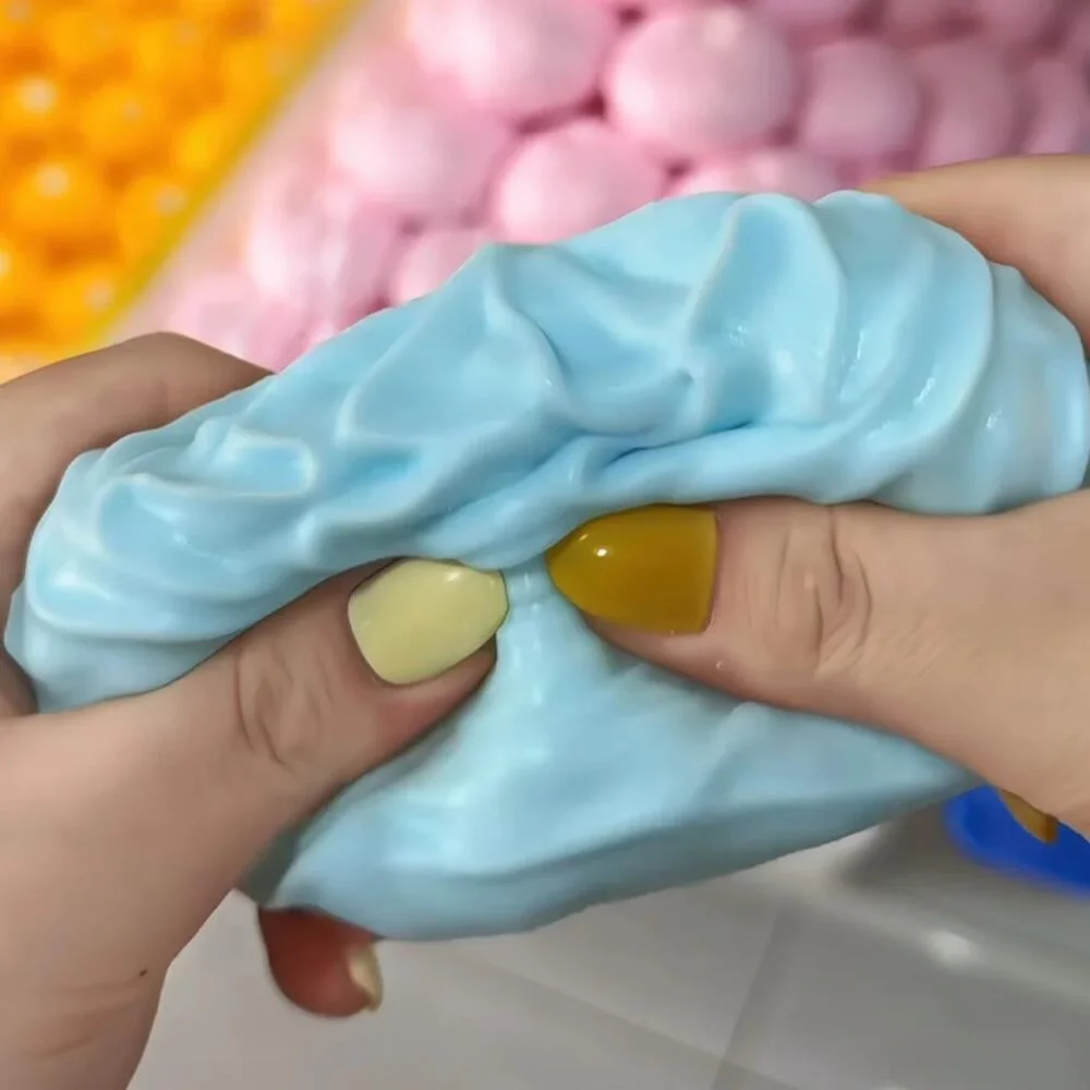 Cream Swirl Squeeze Fidget Toy Soft Butter Squishy Stress Relief Ball, Non-Toxic Hand Kneading Decompression Squeeze Toy