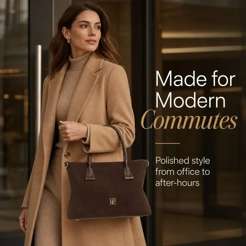 Elegant Ladies Shoulder Bag Designer Leather Handbag Luxury Crossbody Purse Women's Tote Bag