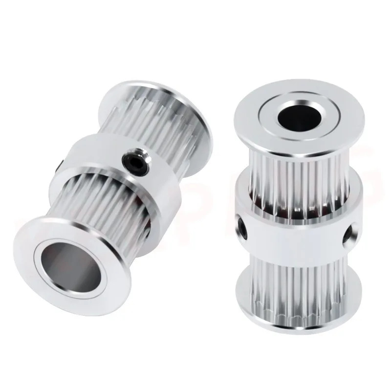 GT2 20tooth Timing Pulley Double Round-Headed Synchronous Wheel Gear 20 teeth For Belt 3D Printer Parts 2GT Screw Aluminum Part