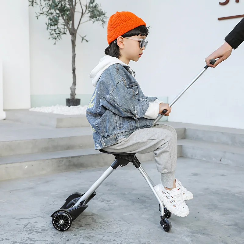 New kids scooter luggage children and baby can sit on travel trolley suitcase men women travel luggage bag lazy trolley case