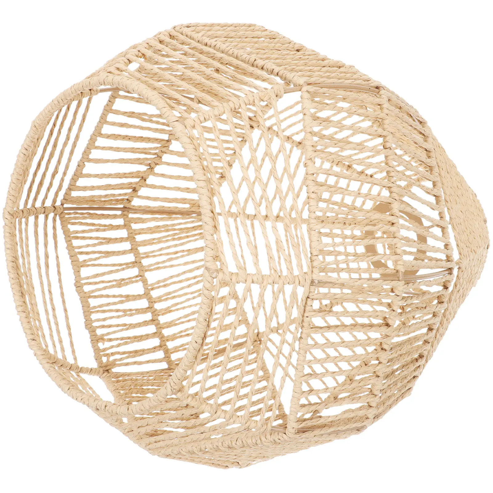 

Small Braided Lampshade Simulated Rattan Ceiling Lamp Lampshade Vintage Paper Lamp Shade Cover Indoor Light Cover for Chandelier