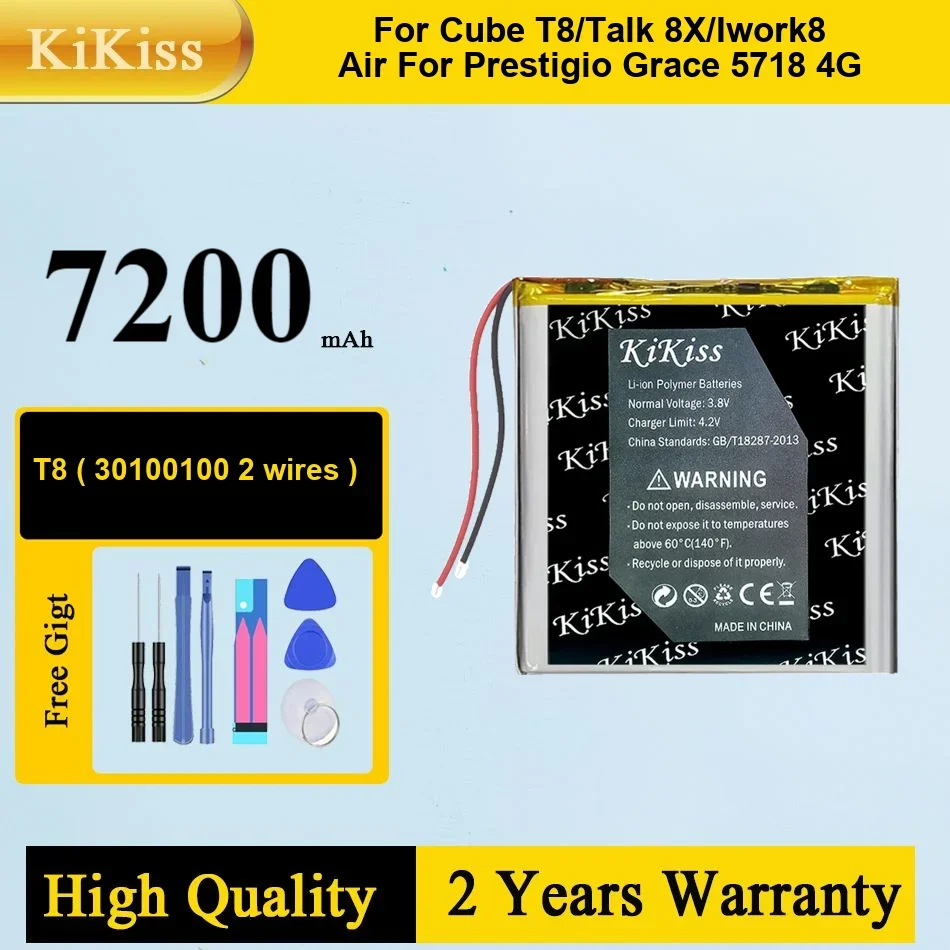 

Сменный аккумулятор 4500 мАч 30100100 (2 линии) для Cube T8 Talk 8X IWork8 Air Inner для Prestigio GRACE 5718 4G, аккумулятор для ноутбука
