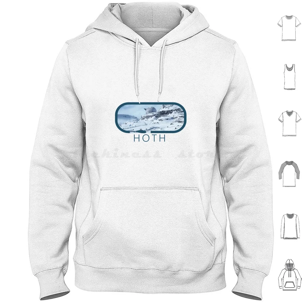 Hoth-Landscape Hoodie Cotton Long Sleeve Hoth Empire Jedi Tauntaun Wampa Snow Luke Skywalker Princess Leia Geek Luke