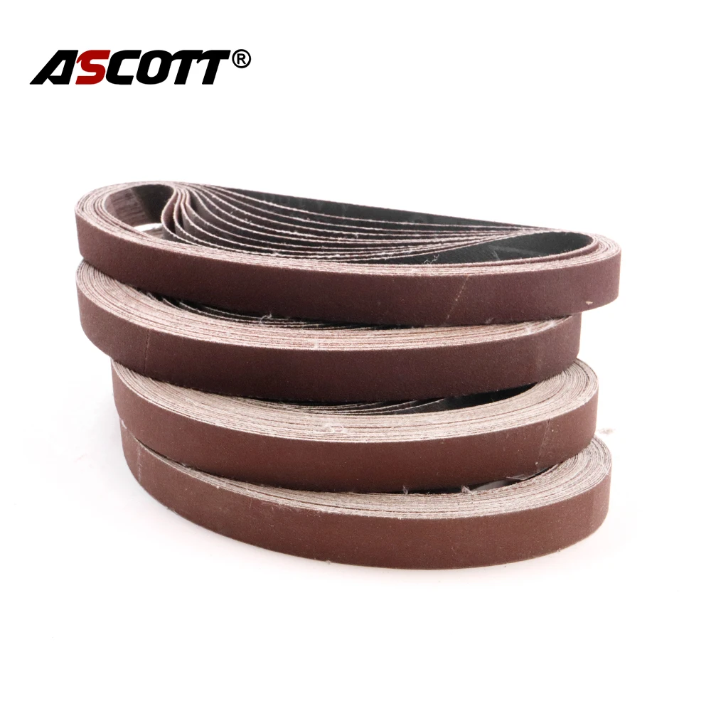 50pcs Sanding Belt 452x15mm Sandpaper Belt for Electric Angle Grinder Machine Polishing Wood Metal