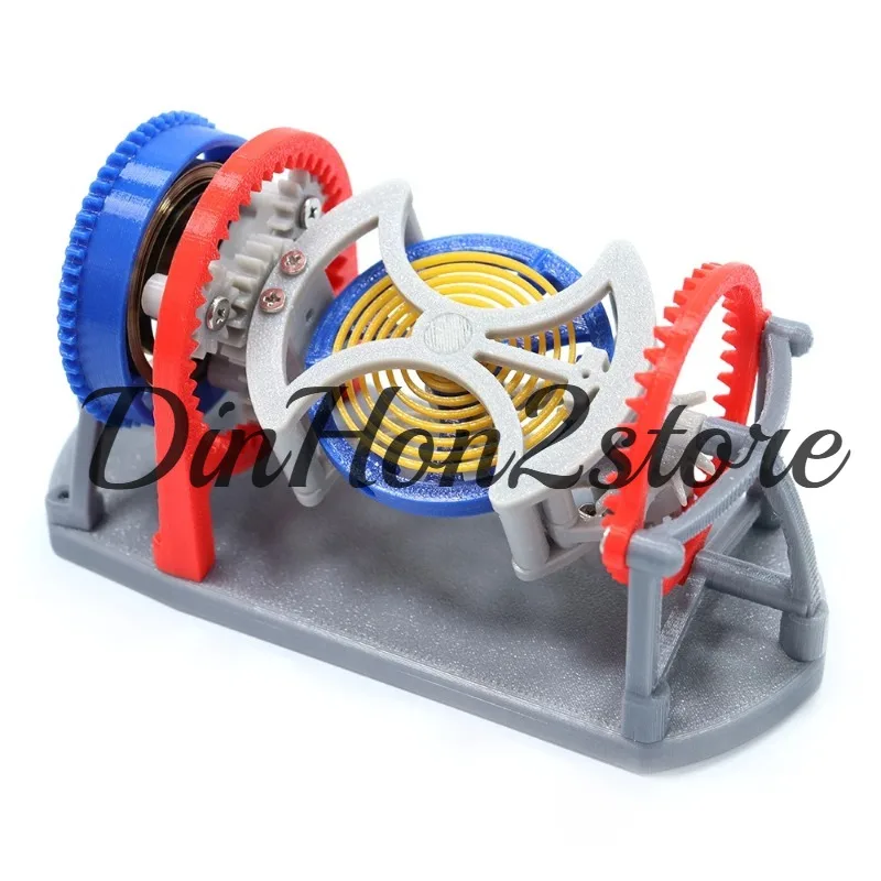 Mechanical Clock Structure Principle, Tourbillon Gear Transmission Model, 3D Printing, DIY, Scientific and Educational Assembly