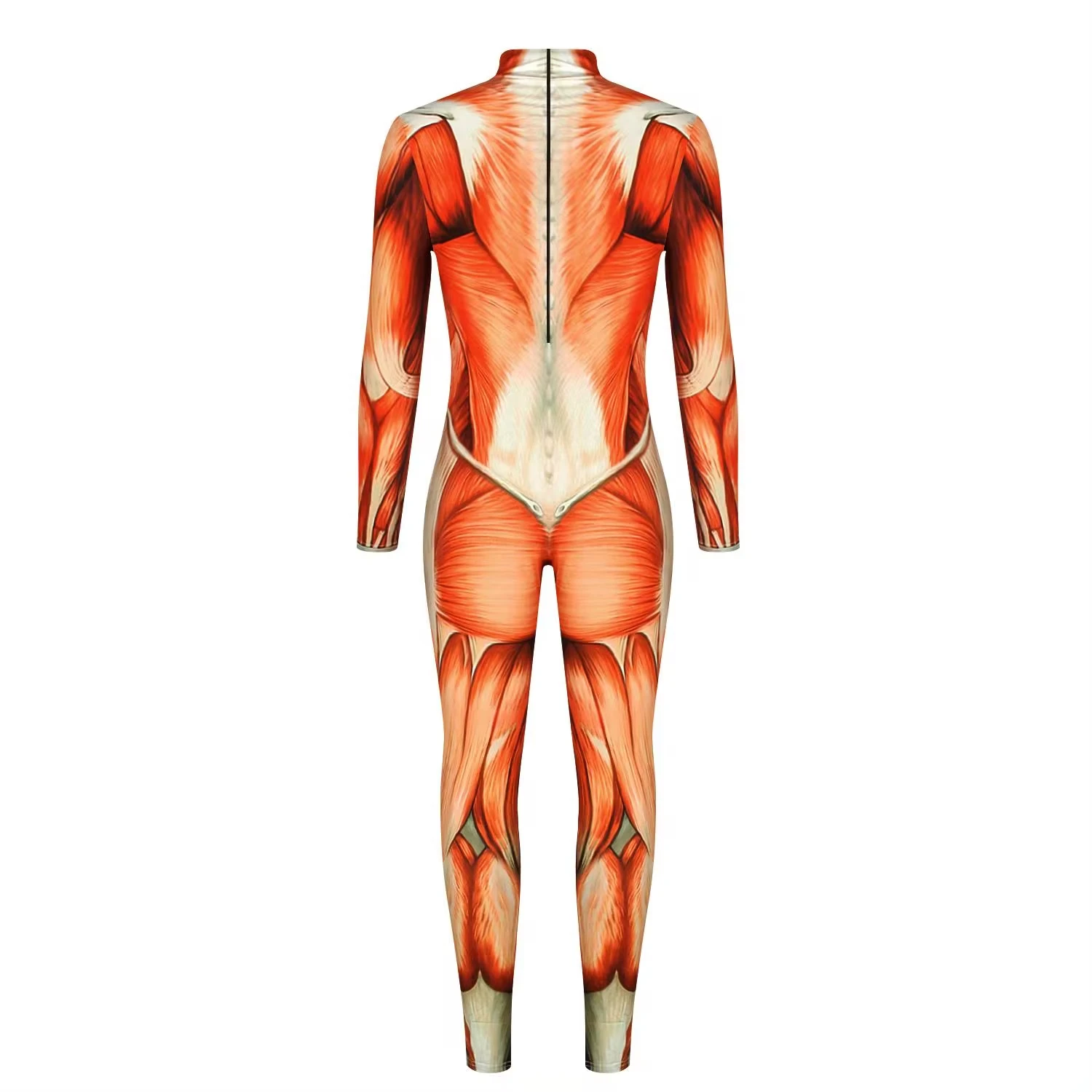 Halloween Cosplay Costumes For Men And Women Anime Movie Imitation Muscle Abs Digital Printing Bodysuit Shapewear Tights Jumpsui