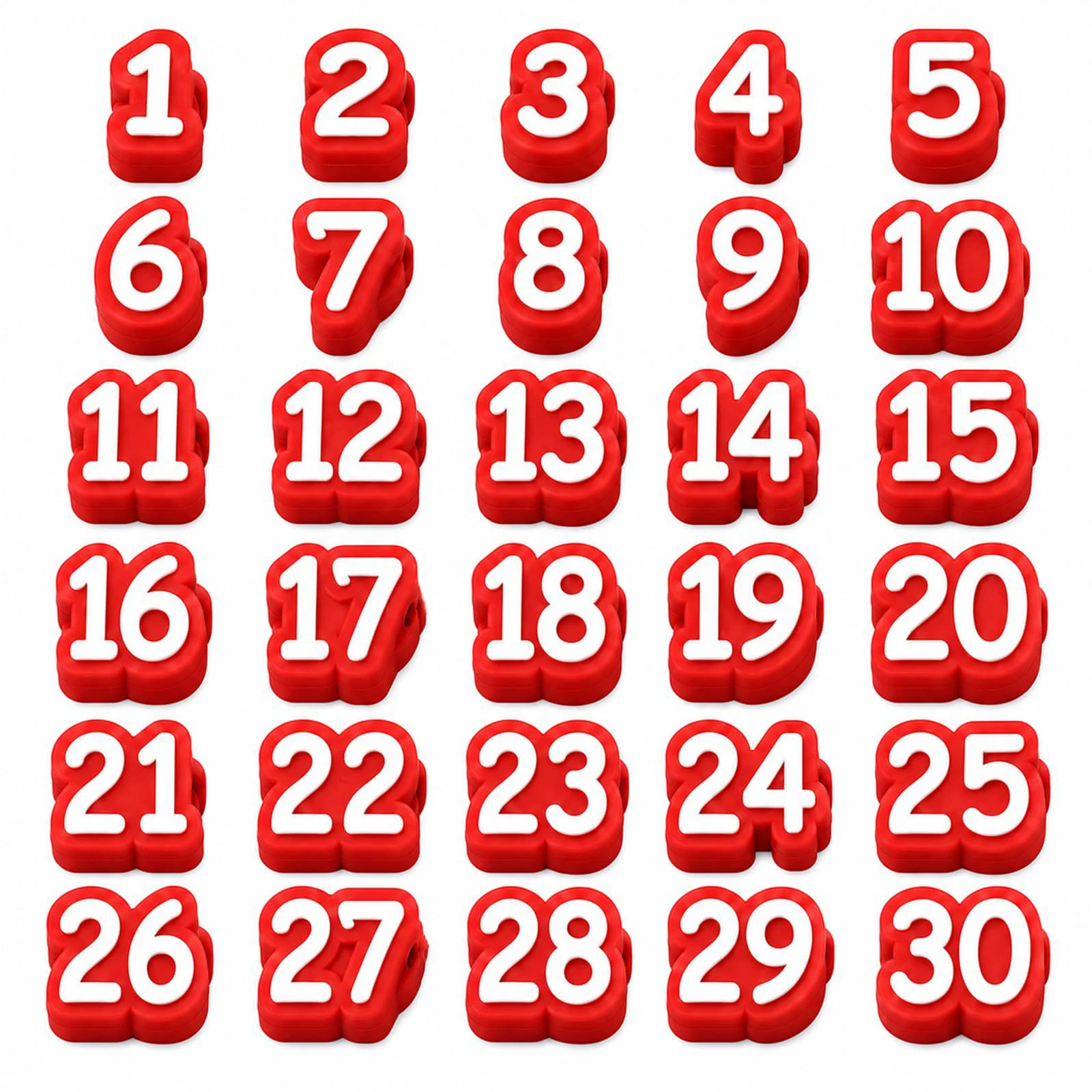 Numbered Pencil Toppers Multi-Purpose Teachers Numbered Tracking Caps Cute Pen Decorations Charms Teacher Supplies & School Use