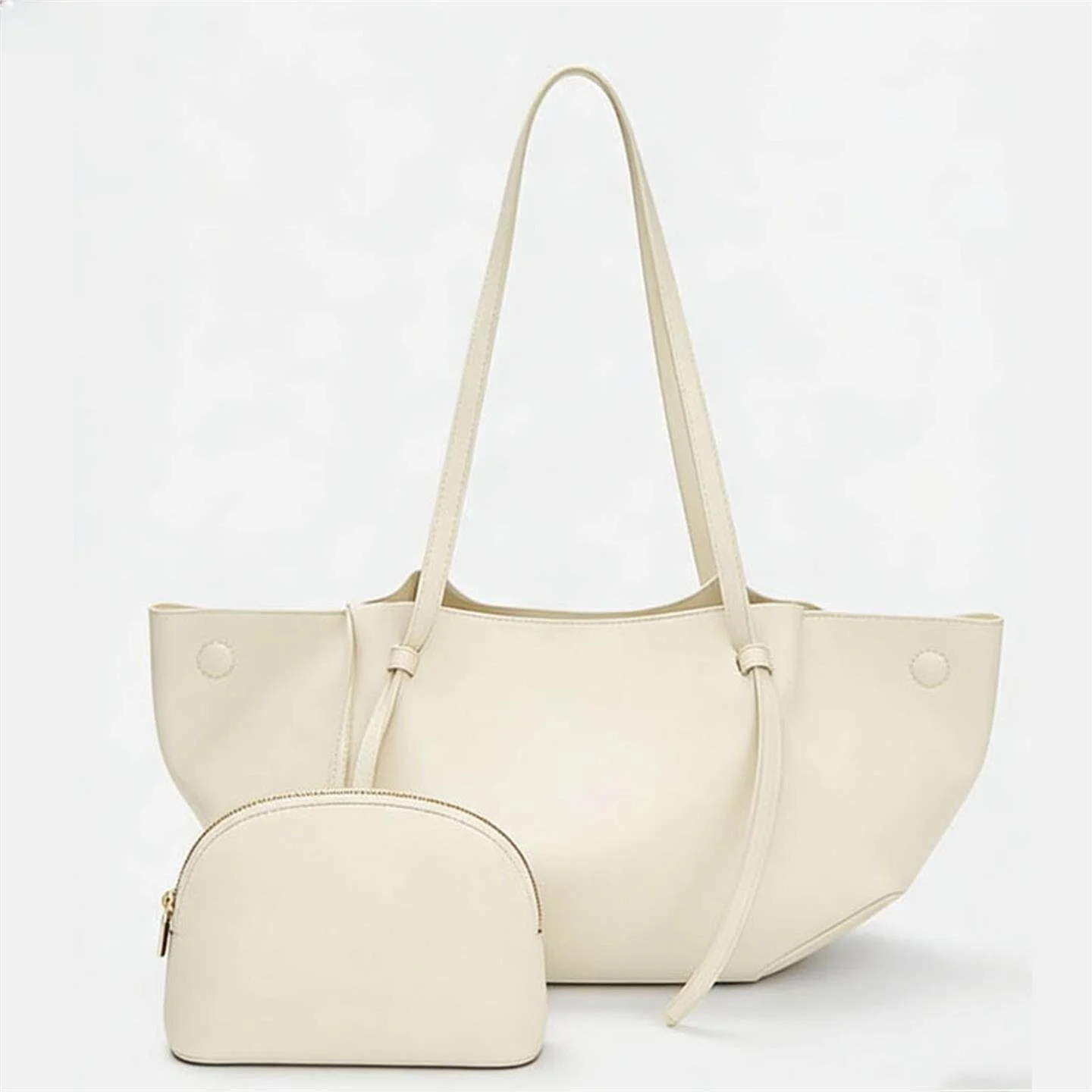 LinJ2026 New Commuter Large Capacity Mother-Child Tote Bag Women's Single Shoulder Leather Bag Fashionable Trendy Handbag