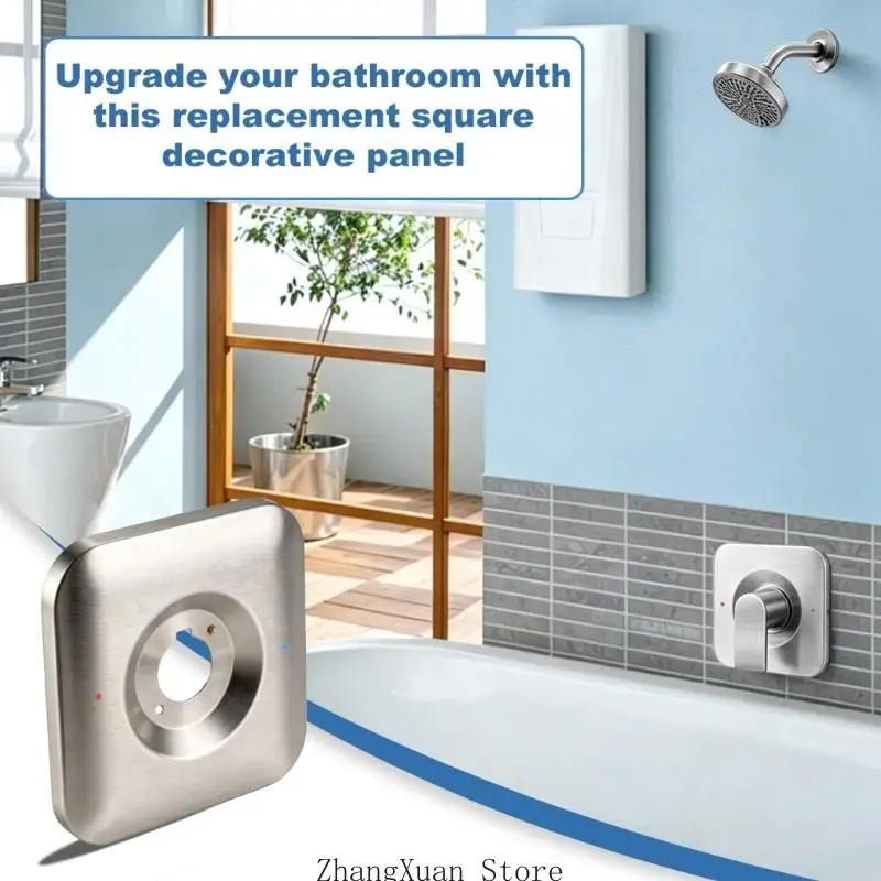 T2471BN Badezimmer-Duschverkleidung, Rosettenplatte, einzelnes Metalldesign für den Einsatz 3XUF – Detail 9