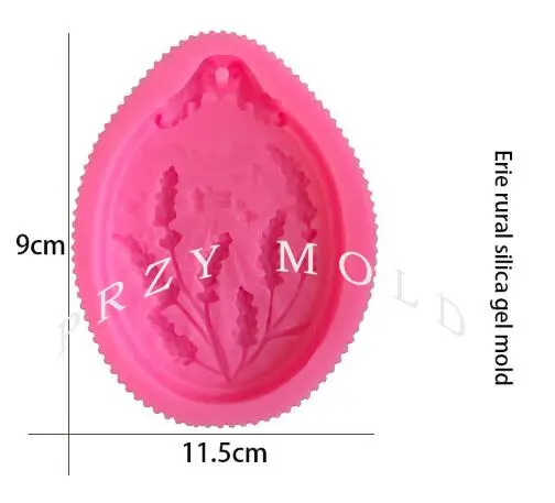 Erie rural silica gel molds handmade mould silicone mold Pastoral Aroma Gypsum Mold DIY beautiful pendant mold