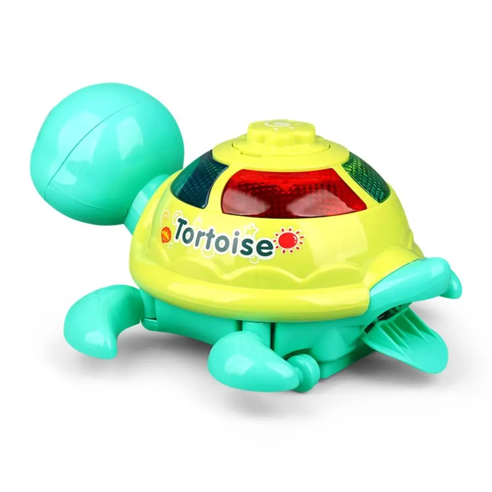 Plastic Musical Crawling Turtle Simulation Sound and Light Lay Eggs Turtle Oys Collection Early Education Musical Turtle