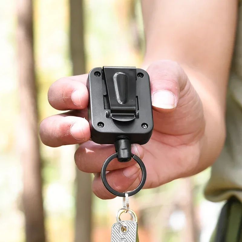 Retractable Key Chain Belt Clip, Anti-theft Design