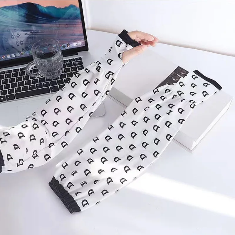 أكمام فضفاضة واقية من الشمس للصيف من الحرير الجليدي، أكمام واقية للذراع لركوب الدراجات في الهواء الطلق ومضادة للأشعة فوق البنفسجية، أكمام ثلجية للرجال والنساء