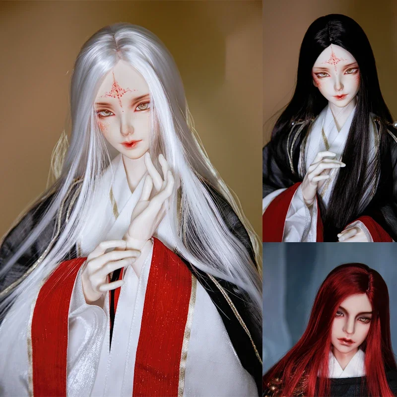 

D04-A2041 детская игрушка ручной работы 1/3 кукла дядя BJD/SD аксессуары парик белый синий мягкая нить разделенные волосы 1 шт.
