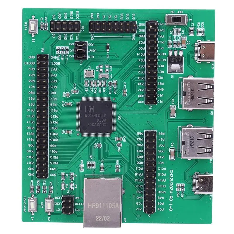 CH32V307 Development Board MCU Evaluation Board CH32V307V-EVT-R0 MCU Evaluation Board USB Low Cost Development Board