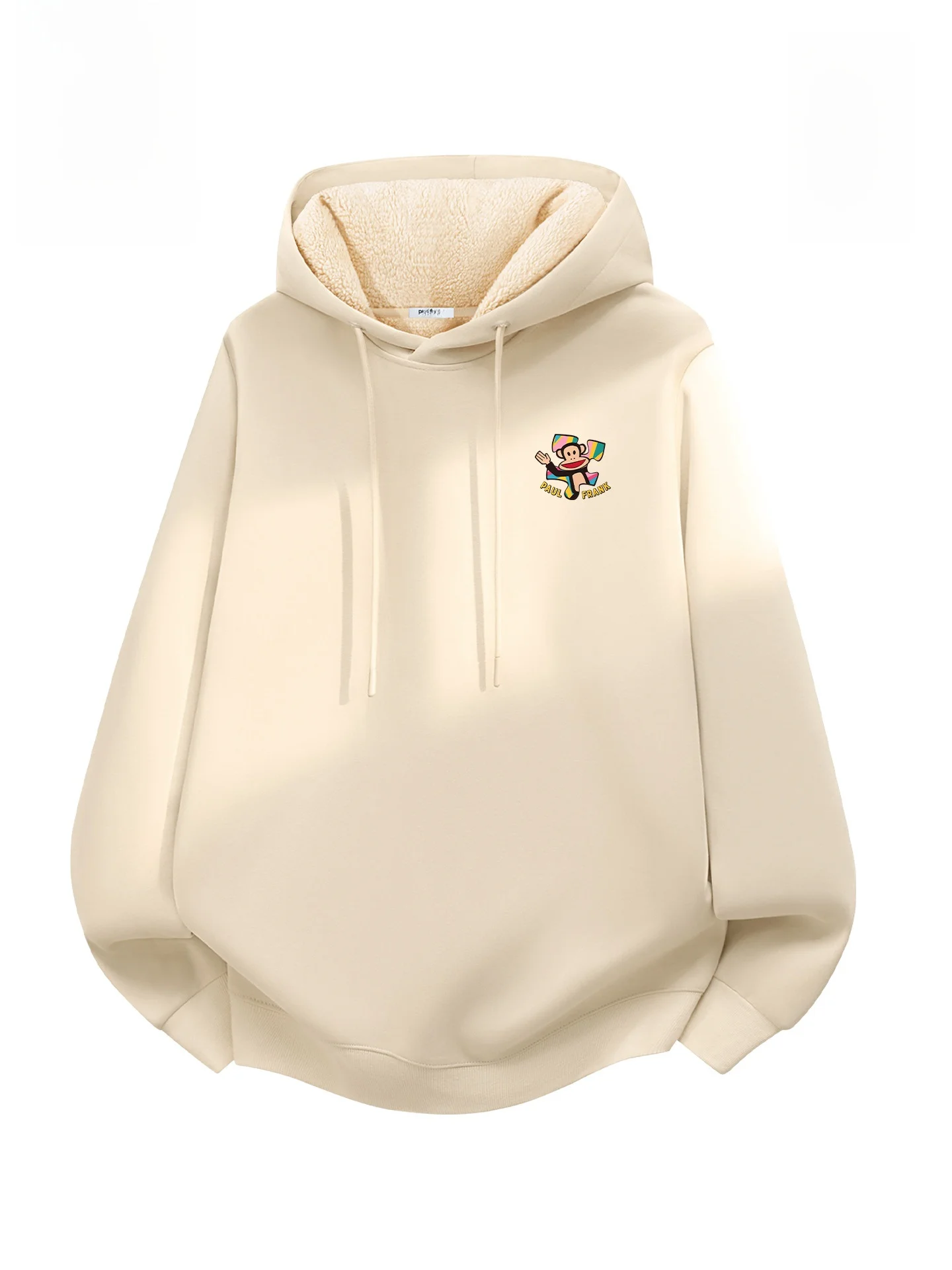 

Hooded Fce Lined Men's Sweatirt Winter Warmth Couple's Outerwear Casual Sle Long Sve Cotton Polyester Blend